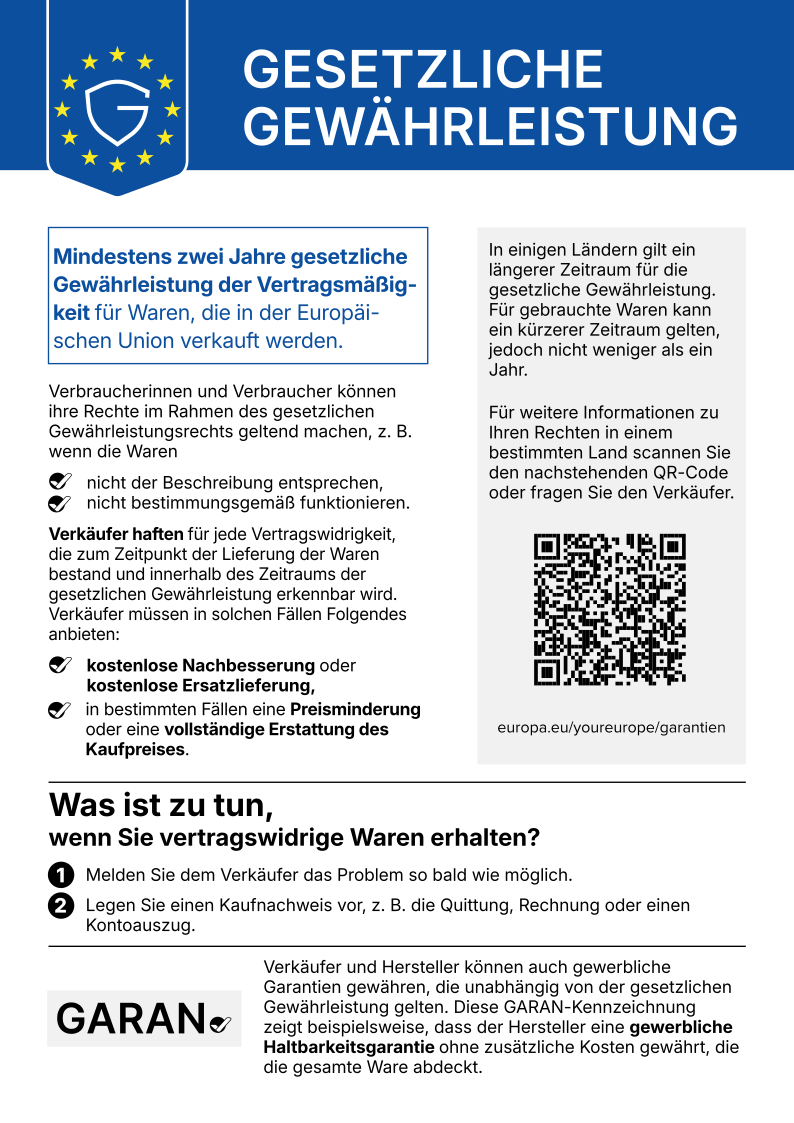 eu legal Guarantee